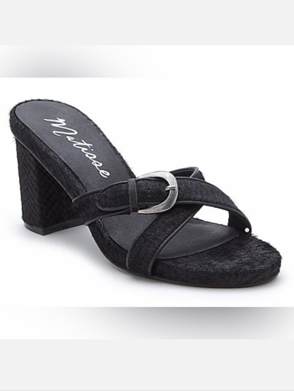 NEW Matisse "So Long" Leather Buckle Detailed Heeled Sandals